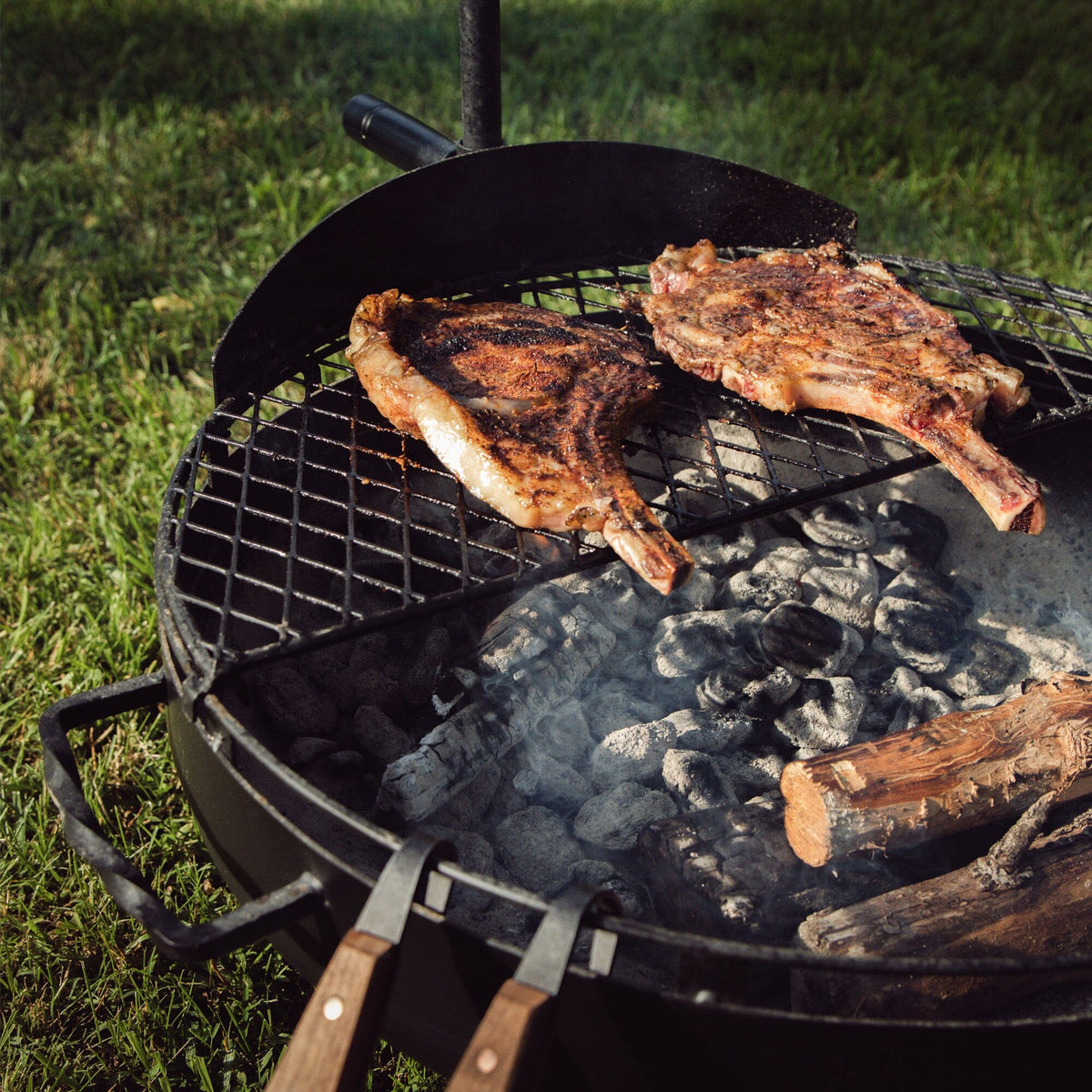 Cowboy Fire Pit Grill - 23" Bundle