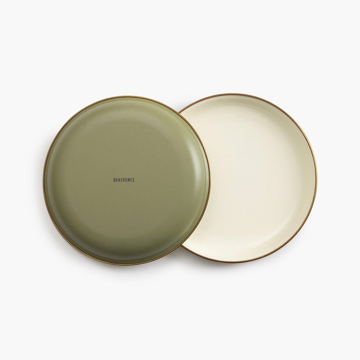 Enamelware 2-Tone Dining Collection - Olive Drab