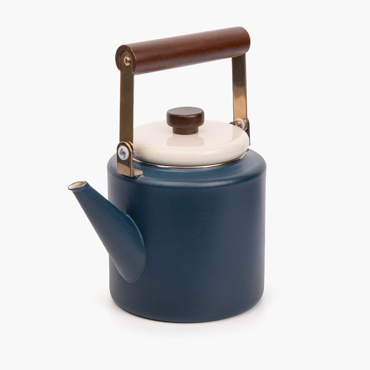 Enamel 2-Tone Kettle Indigo Blue