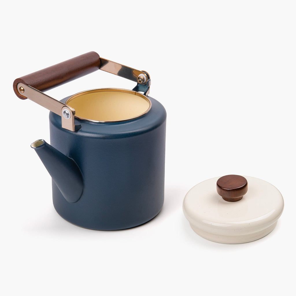 Enamel 2-Tone Kettle Indigo Blue