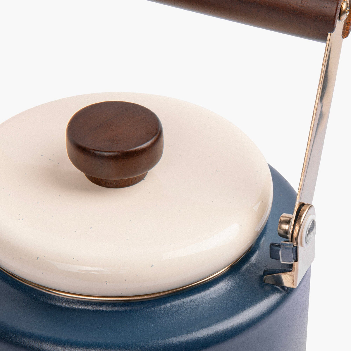 Enamel 2-Tone Kettle Indigo Blue