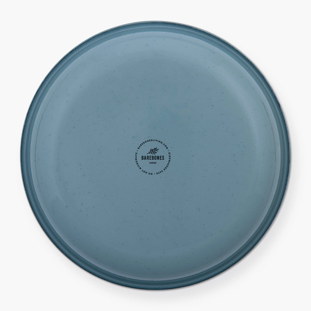 Rolled Enamelware Plate Set