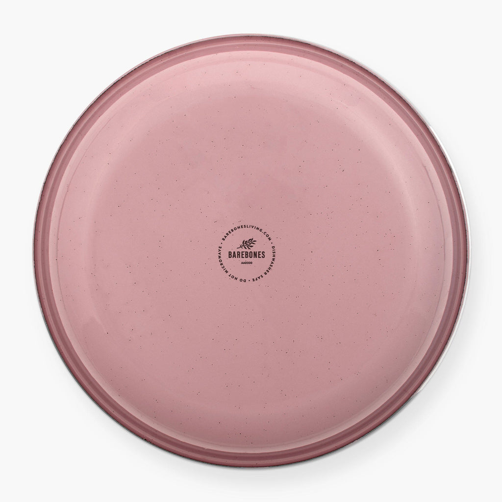 Rolled Enamelware Plate Set