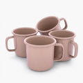 Rolled Enamelware Mug Set