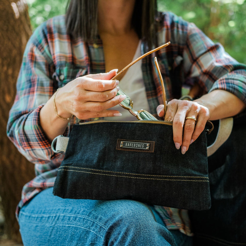 Neelum Zipper Pouch - Denim