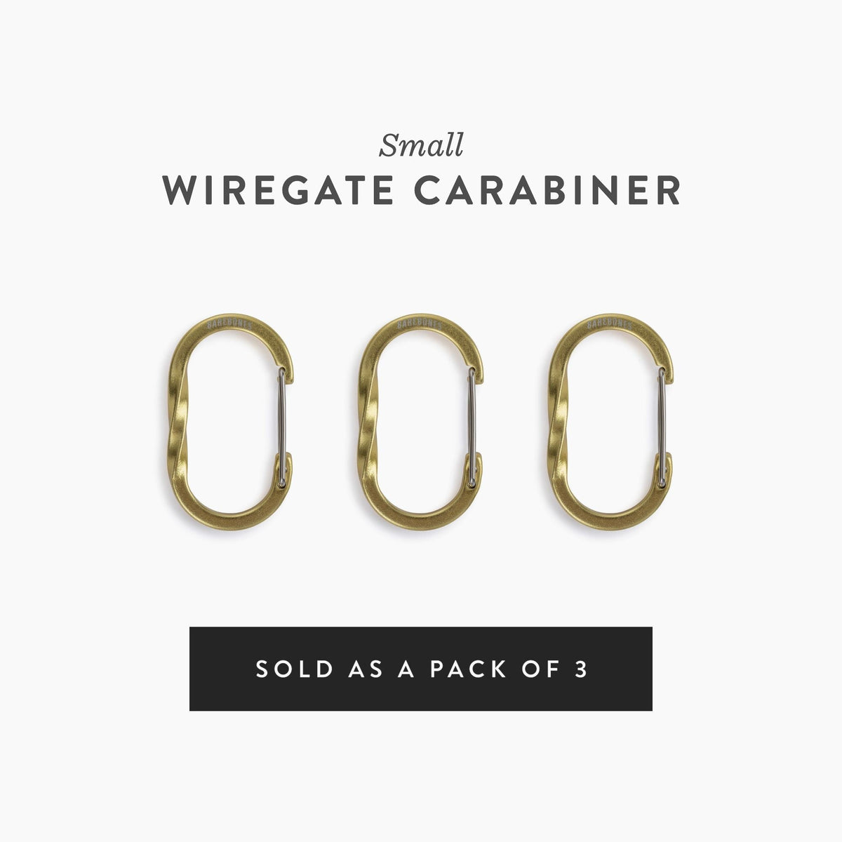 Wiregate Carabiners - 3 Sizes